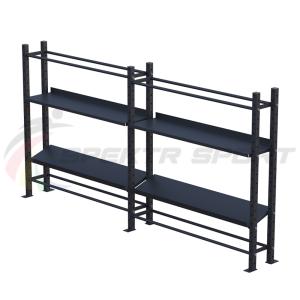 Купить Модульный стеллаж для гантелей, гирь и медболов 3780х430х1950 (2 секции) в Гусиноозёрске 